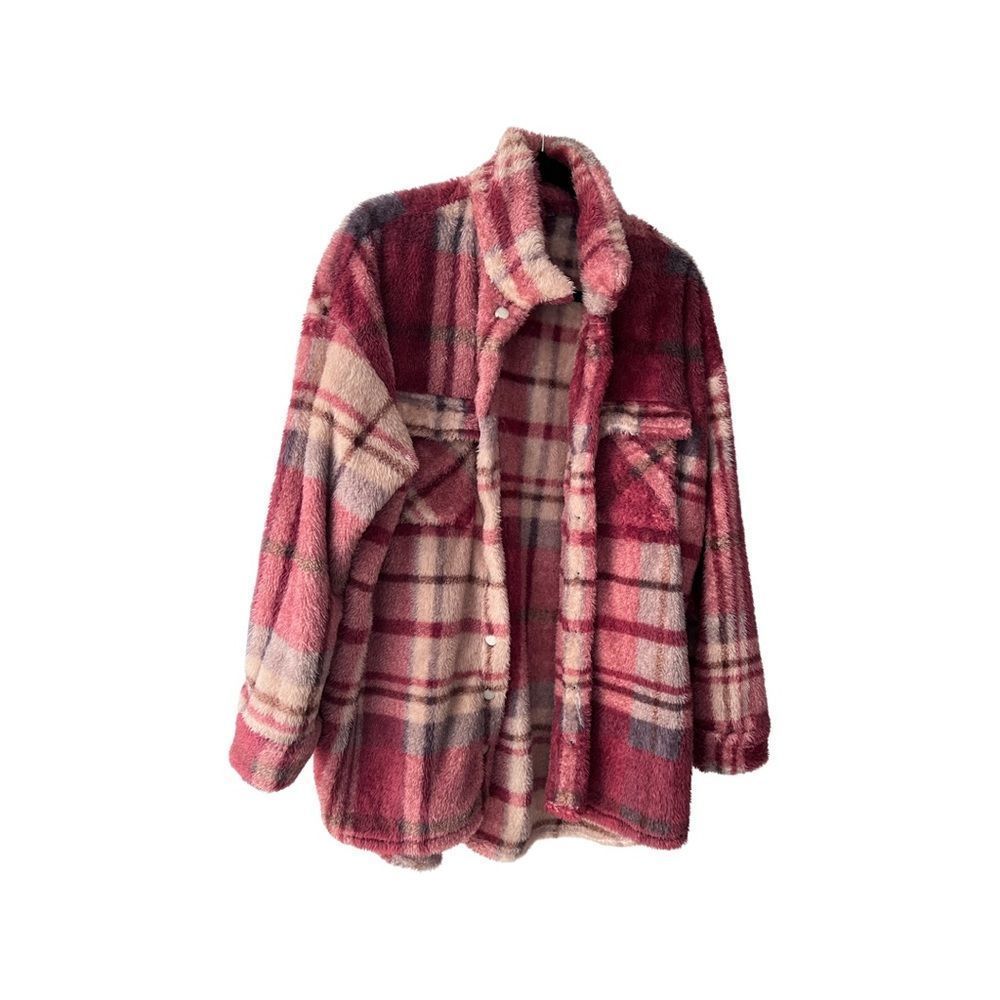 VICI MENDOCINO PLAID SOFT KNIT JACKET